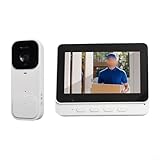 LVYXON Intelligente Video-Türklingel mit 10,9 cm (4,3 Zoll) Display, drahtlose Gegensprechanlage, HD-Kamera, Zwei-Wege-Audio, kein WLAN erforderlich, für Sicherheit zu Hause (weiß)