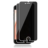 2 Stück Schutzfolie für Panzerglas für iPhone SE 2020/8/7/6/6s Sichtschutzfolie, Premium Panzer Schutz Glas für SE 2020 Sichtschutz, HD Blasenfrei Schutzglas Folie, 9H Fingerabdruck Blickschutzfolie