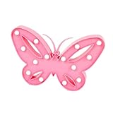 Angoily LED Nachtlicht Für Kinderzimmer Wunderschöne Pinke Schmetterling Wanddekoration Warmes Licht Ideal Für ädchen Und Jungen Perfekte Beleuchtung Für Schlafzimmer Und Wohnzimmer
