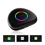 AI Box CarPlay Wireless Adapter & Android Auto Wireless Adapter mit Integriertem 4G, Wi-Fi, Dual BT, USB, AI, GPS, microSD-Wiedergabe, OBD, OTA, 8GB + 128GB, Car Play Dongle für YouTube/Netflix,CB6D
