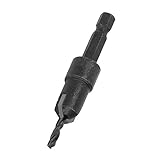Haofy Senker-Hartmetallbohrer Zum Bohren in der Holzbearbeitung, Breiter Schlitz, Konischer Bohrer mit Sechskantschaft für Holzarbeiter, 1/4 X 3,5