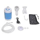 POENVFPO Tragbare Camp-Duschbrause, 180 cm PVC-Schlauch, Elektrische Duschpumpe für Wanderungen und Reisen