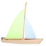 DIKACA DIY Segelboot Bausatz Für Handgefertigtes Modellboot Zum Zusammenbauen Bunte Holzspielzeuge Für Kreative Bastelstunden Segelboot Dekoration Und