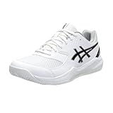 ASICS Herren Gel-Dedicate 8 Clay Sneaker, White/Black, 41.5 EU