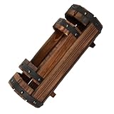 DOITOOL 2 Stücke Teiliges Set Halbtonnen Blumentöpfe aus Karbonisiertem Holz Rustikale Pflanzgefäße für Garten und Indoor Langlebige Dekorative Blumenkübel für Haus Büro Party und