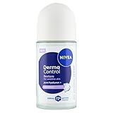 NIVEA Derma Control Restore Anti-Transpirant Deodorant für Damen, 72 Stunden Schutz vor Schweiß, mit Hyaluronsäure und Vitamin E, reizt die Achselhöhlen nicht, empfindliche Haut, Roll-on, 50 ml