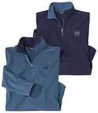 ATLAS FOR MEN - 2er-Pack Pullover aus Microfleece - L