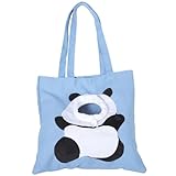 Toddmomy Katzen Tragetasche Panda Form Atmungsaktive Haustier Transporttasche Faltbare Segeltuchtasche für Katzen mit Verstellbarem Schultergurt für Reisen und Unterwegs