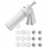 ORIGINAL KAISER Pâtisserie Classic Gebäckpresse 200 ml, mit 10 Designscheiben 6 Garniertüllen, einfache Einhand-Bedienung, 21.5 x 15.5 x 5.6 cm
