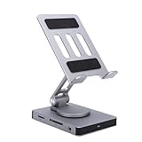 Generic Tablet-Dockingstation-Ständer, 8-in-1-Typ-C-Hub mit Speicherkartenleser, 4K 60Hz-HD-Multimedia-Schnittstelle 100 W PD-Schnellladung für Steam Deck ROG Ally Tablets Laptops