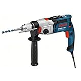 Bosch Professional Schlagbohrmaschine GSB 21-2 RCT (Bohr-Ø in Beton: 13-22 mm, 1300 Watt, inkl. Schnellspannbohrfutter 13mm, Tiefenanschlag 210mm, Zusatzhandgriff, Handwerkoffer)