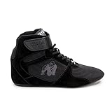 Gorilla Wear Perry High Tops Pro - schwarz/schwarz - Bodybuilding und Fitness Schuhe für Damen und Herren, 45