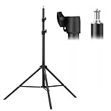 K&F Concept Fotografie Lichtstativ, 280CM Metal Light Stand für Studio-Fotographie, Reflektor, Blitz & Video, einstell Beleuchtungstativ hoch mit Stativtasche & 1/4' Srew