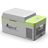 Alpicool Y20T 20L Kühlbox 12v Mini Kühlschrank Elektrische Kompressor Auto kühlschrank Camping Gefrierbox Klein Tragbare für Auto, LKW, Boot, RV