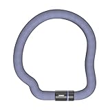 ABUS Kettenschloss Goose Lock – biegsames, klapperfreies Fahrradschloss aus gehärtetem Stahl – 6 mm stark – 110 cm lang – mit Schlüssel – Blau