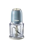 Ariete Vintage 438, Retro Elektrischer Gemüse- und Ice-Crusher mit 2 Geschwindigkeitsstufen, 4 Edelstahlklingen, Rutschfesten Standüßen, 600 ml Fassungsvermögen, 400W, Blau