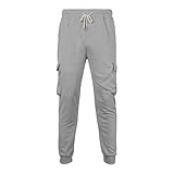 Herren Sweathose Regular Fit Vintage Haremshose Chino Hose Freizeithose Jogginghose Herren Sommer Sporthose Lose Laufhose mit Tunnelzug und Taschen Relaxed-Fit Aestethic Stoffhose Sweatpants
