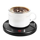 Casenly Elektrischer Kaffeewärmer, Kaffetasse Tassenwärmer mit Aluminium-Metallplatte Felge Getränkewärmer Smart Cup Warmer für Kaffee Tee Milch Wasser Gläserntassen Keramiktassen Metalltassen