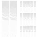 OUNONA 50 staubdichte Krawattenbeutel: Transparente Reise-Krawattenaufbewahrungsbeutel aus Kunststoff – 76 x 10 cm große Halter- und Organizer-Hüllen, geeignet für Krawatten mit einer Breite von 8