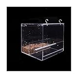 YTGHBIML vogelkäfig Durchsichtige Vogelkäfige, hängendes Vogelhaus mit Futterbox, Acryl-Vogelkäfig, Haustierprodukte, Flugkäfig, Vogelträger für kleine Vögel Leicht zu tragen