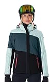 killtec Damen Skijacke/Funktionsjacke mit abzippbarer Kapuze und Schneefang KSW 67 WMN SKI JCKT, hellpetrol, 36, 41961-000