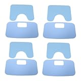 WOFASHPURET 4 Sätze Wasserdichtes Rutschfestes Duschhocker Sitzkissen Set mit Rückenlehne Weiches Komfortables Badestuhlpolster für Senioren und Behinderte Passend Einfache Reinigung