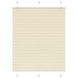 Plissee Creme 105x100 cm Stoffbreite 104,4 cm Polyester, LAPOOH Dachfenster Rollo, Sichtschutz Fenster, Fensterrollo, Verdunklungsplissee, Plissee Verdunklung, Plisseerollo - 4015280