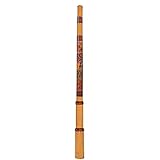 Didgeridoo Bambus in Teleskopform mit Dotpaintbemalung und 120cm Länge kräftiger warmer bassiger Ton mit wenig Obertönen Holzblasinstrument