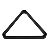 iplusmile Billardkugelständer Dreieck aus Kunstharz Stoßfestes Schwarzes Billard Dreieck Stabiler Pool Ballhalter für Billardtisch Zubehör