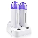 Wachswärmer,Elektrische Wachsheizung,Wax Maschine,Wax Heater,Doppelte Enthaarungsrolle,Wachswärmer Maschine zur Haarentfernung auf Wachsheizung für Frauen und Männer