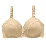 Bügelloser BHs für Damen, Bralette, bügellos, bequem, weich, ohne Bügel, V-Ausschnitt, Schlaf-BH, C, D