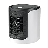 Kustimantu Klimageräte - Kompakt r Persönlicher Ventilator,r Nachtlicht Kühler Mit Wiederaufladbarem Wassertank Für Schlafzimmer Büro Küche Camping Reise