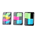 TOVINANNA 6Boxen Neon Haftmarker aus Pet Bunte Beschreibbare Page Tabs Selbstklebende Notizzettel für Lesezeichen Seitenmarkierung Büro und Schule Praktische Haftstreifen