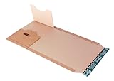 progressPACK Universal-Versandverpackung Premium PP B02.08 aus Wellpappe, DIN A4, 300 x 220 x bis 80 mm, 20-er Pack, braun, P2-5938
