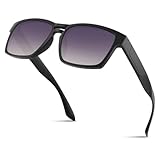 Wrimen Sonnenbrille-Herren-Damen-Polarisierte-Klassische-Retro-UV400 Schutz Rechteckig-Golf-Fahren-Angeln-Reisebrille-Outdoor-Sportarten Mode Sonnenbrille,2