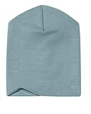 Engel Natur, Baby- und Kindermütze doppellagig, 70% Wolle (kbT), 30% Seide (Bergblau, Gr.86-92)