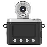 Retro-CCD-Kamera, 10 x 8 x 6 cm, Campus-Retro-CCD-Mini-Digitalkamera, IPS-Display, 1080p, HD, kann Selfie für Kinder, Erwachsene, Anfänger (schwarz)