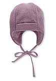 Sterntaler Baby Mädchen Mütze Baby Melange Mütze - Mütze Baby, Kappe Kinder - aus Microfleece (recycelt) mit Bindeband - lila, 43