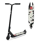 Kinderkraft Solis Sportroller, Scooter für Kinder und Erwachsene, Leichter City-Roller, stabile Konstruktion, schnelle PU-Räder, rutschfeste Plattform, Fußbremse, Schwarz