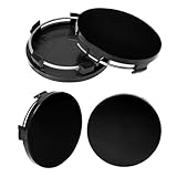 4 Stück Nabendeckel 60mm, Universal Radnabenkappen aus Hochwertiges ABS,Felgenkappen,Auto Radnabendeckel,Radkappen,Radnabenabdeckung,Allgemeine Automarken(OD 60mm ID 56mm)