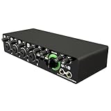 casstaly -MD44 Professionelle Mikrofon-Soundkarte, 24 Bit, 192 kHz, 4-Wege-Audio-Schnittstelle für Podcast-Aufnahme, Musikinstrument, Langlebig – A