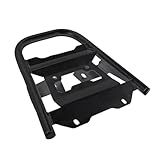 yoneleu Motorrad Gepäckablage Für F800GS 2009-2017 Für F700GS 2012-2016 Motorrad Silber Gepäckträger Satteltaschenhalterung Topcase-Kastenständer Schwarze Unterstützung(Black,Top Rack)