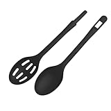 rena germany® Salat und- Vorlegebesteck - 1 Stück - Hitzebeständig - Spülmaschinengeeignet - Made in Germany mit 5 Jahren Garantie (Schwarz)