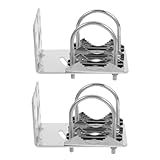 LOLIPPYY 2 Stück Antennenhalterung Aluminiumlegierung Mastklemme für Außenantenne Robust Langlebig Einfache Montage Stabile Halterung für Antennenmast