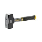 Stanley Fiberglas-Fäustel STHT-54128 (Kopfgewicht 1.500g, 260mm Länge, mit Fiberglas-Kern, optimal ausbalanciert, verstärkte Verbindung zwischen Kopf & Griff, mit Antirutsch-Griff)