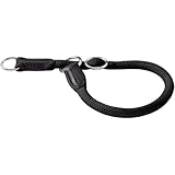 HUNTER Freestyle Dressurhalsung, Hundehalsband, Zugstopper, robust, wetterfest, 55 (L), schwarz