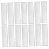 FUNOMOCYA 4 Blätter Selbstklebende Transparente Pvc etikettenhüllen Wasserfest Reißfest für Einsteckkarten und Lagerkennzeichnung Klar für Glatte Oberflächen Praktische Beschriftungslösung