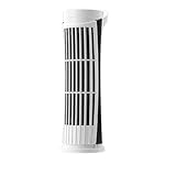 Qyrugcxs Mini-Turmventilator für Schlafzimmer, Schreibtisch, Tischventilator, 2-Stufige Windgeschwindigkeitseinstellung, Elektrischer Schreibtischventilator, Weiß