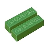 SHARPAL 208H Grüne Polierpaste, 110g fein grün Schärfpaste zum Schärfen aller Messer Schleifpaste leder strop schärfen pamping verbindungen (2-pack, insgesamt 110g.)