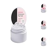4 x 15 ml build-er for nails, U-V gel for nail extension and modelling, acrylic gel set in milky white, rose, nude and clear, colour sealing (A+C+D+G)